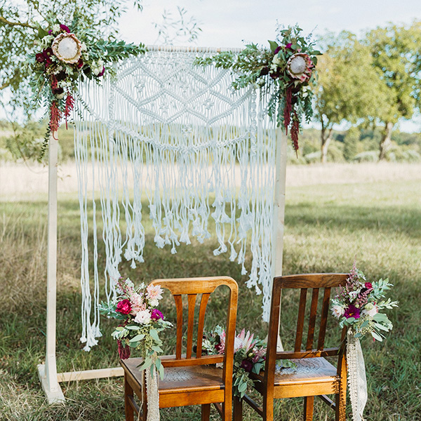 Traubogen Makramee Hochzeit Freie Trauung [mieten]