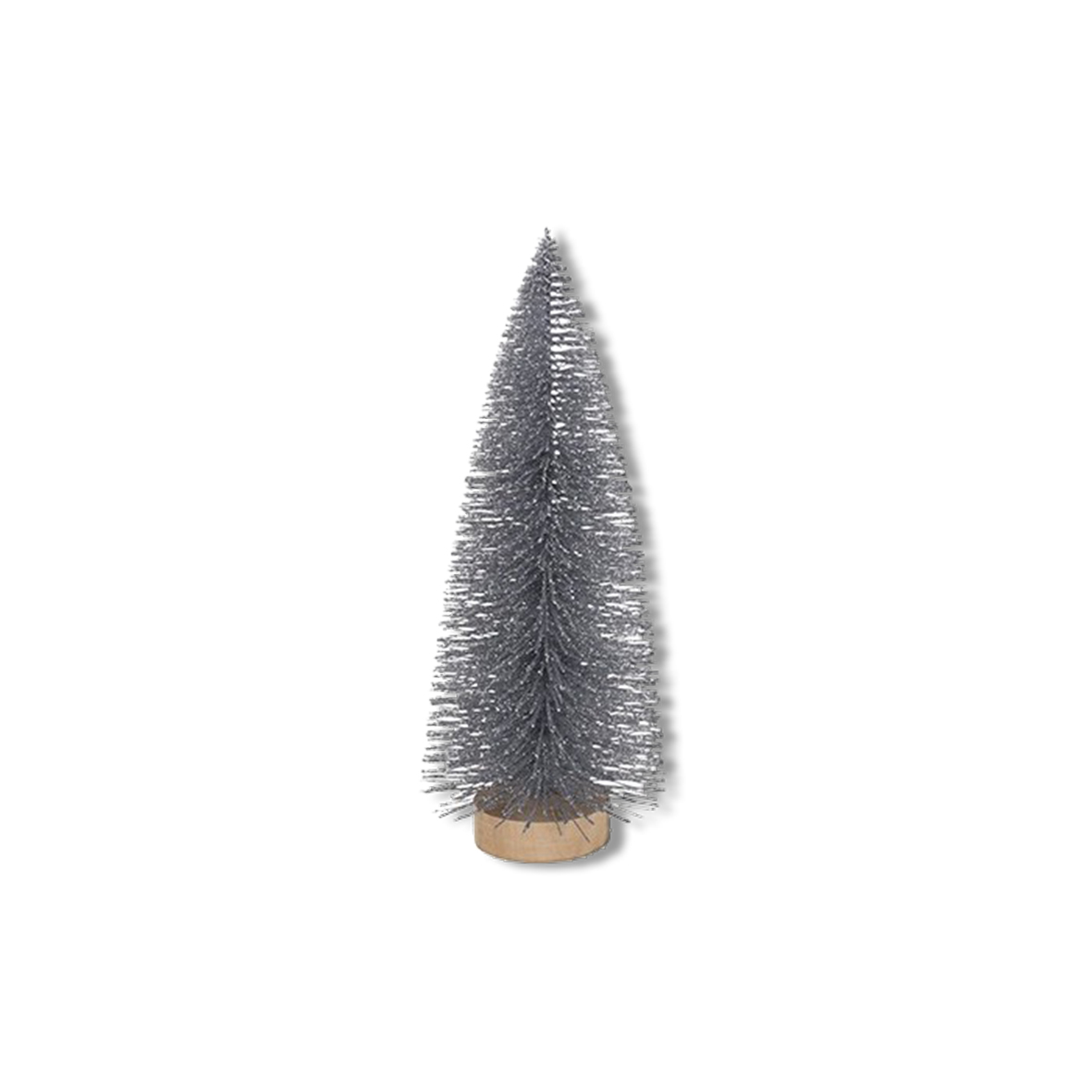 Tannenbaum | Glitter silber | 17cm und 22cm | zum Stellen | Verleih Deko Weihnachtsfeier [mieten]