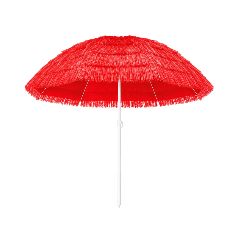 Sonnenschirm Bast rot mieten | Verleih Event, Feier, Mottoparty