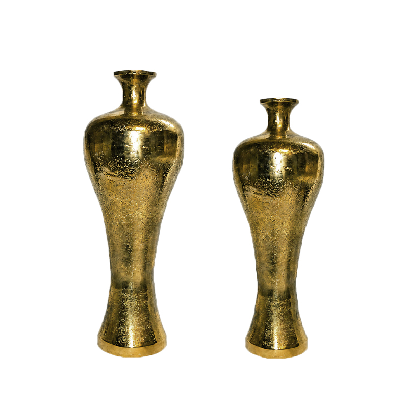 Flaschenvase hoch gold Metall mieten Veranstaltung, mottoparty_2