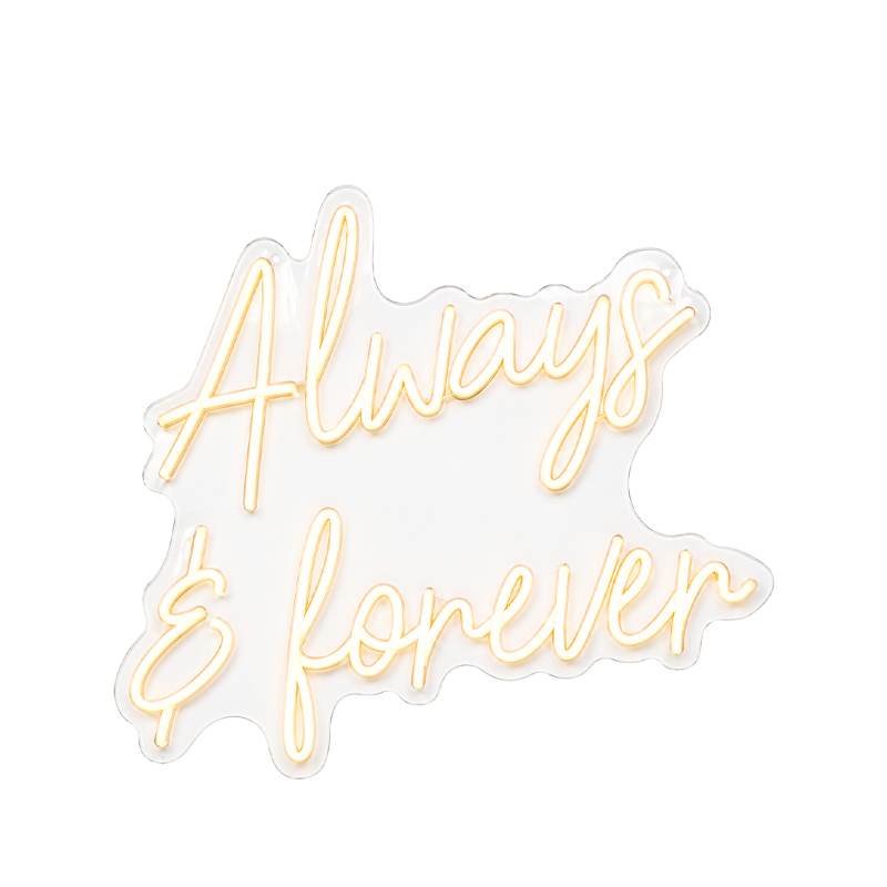 LED Schriftzug LED Sign Always & Forever mieten für Hochzeitsdekoration und Verleih Trauung