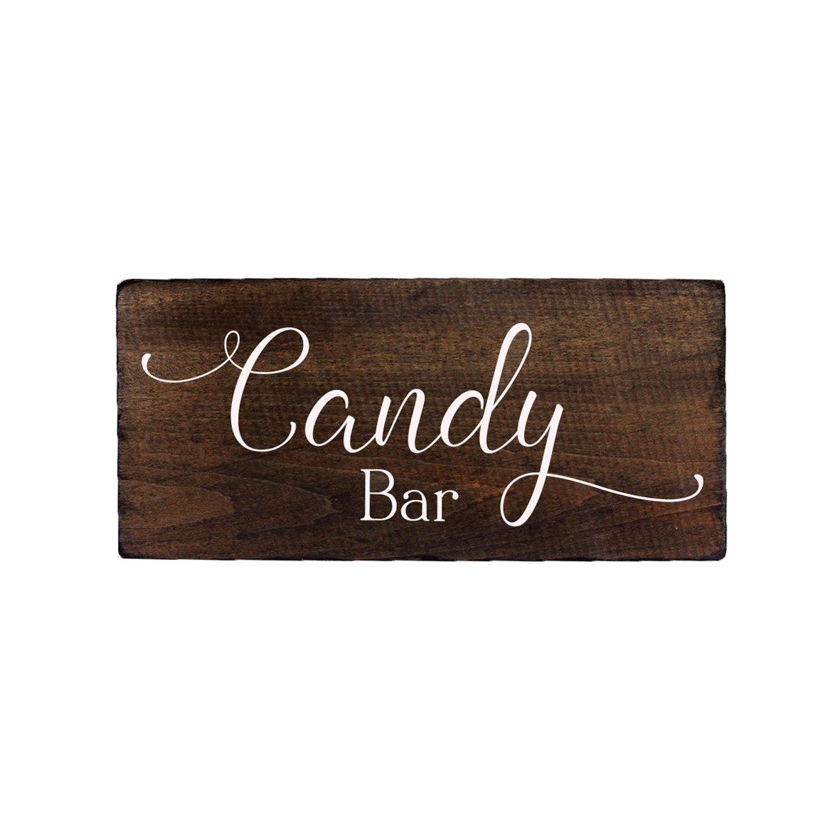 Schild Candy Bar Holz braun Boho mieten Hochzeit, Feier, Veranstaltung