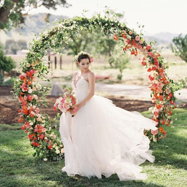Traubogen Hoop gold für Hochzeit freie Trauung [mieten]