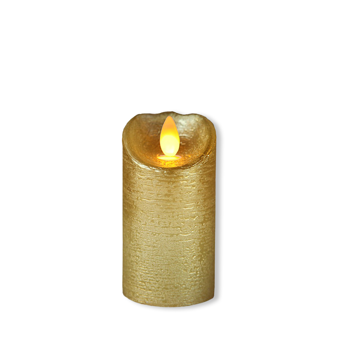 LED Stumpenkerze gold mieten Verleih Hochzeit, Event, Feier