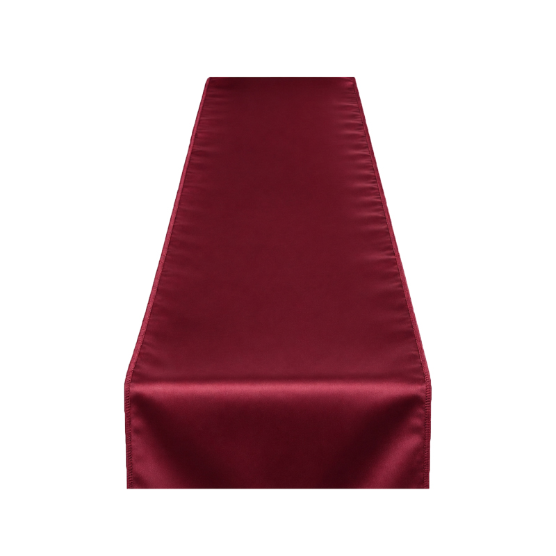 Tischläufer Satin 275 x 30 cm in burgundy | mieten Hochzeit Party Geburtstag Weihnachtsfeier