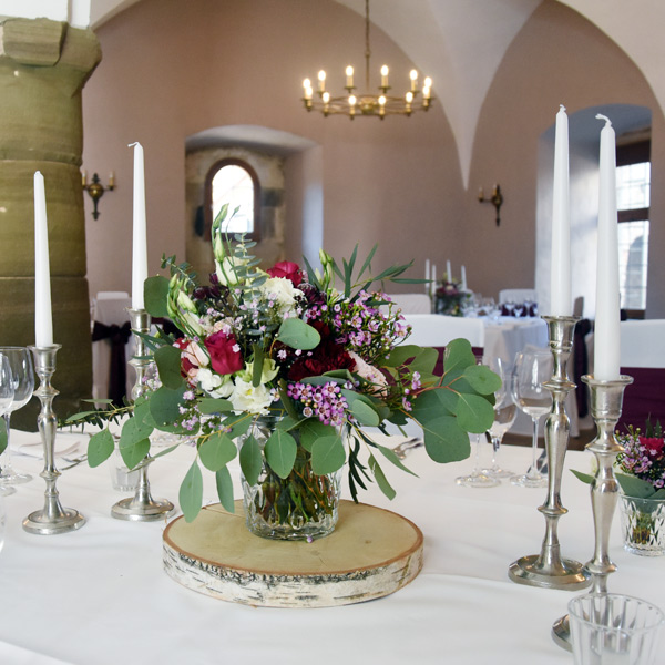 Vase konisch Kristall Glas klar mieten Tischdeko Hochzeit, Feier_3