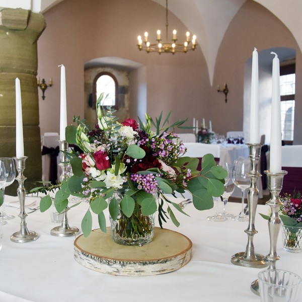 Vase konisch Kristall Glas klar mieten Tischdeko Hochzeit, Feier_3