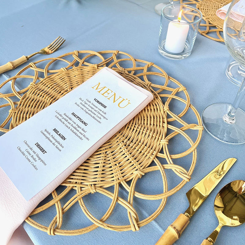 Platzset_Rattan_Floral_natur_beige_35cm_mieten_Verleih_Hochzeit_Event_Firmenfeier_3