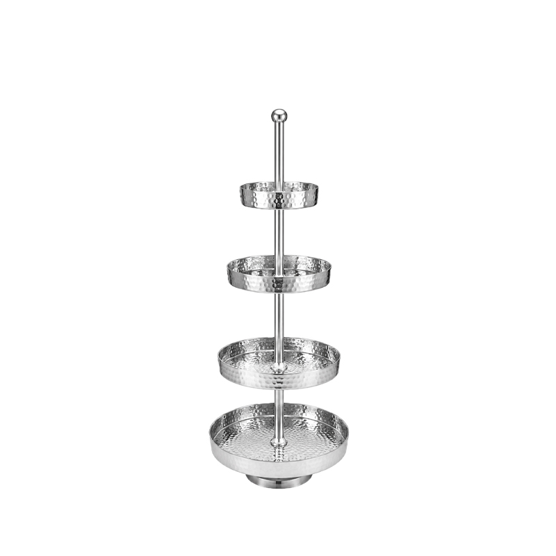 Etagere 4-stöckig Candybar Saltybar Ginbar Cigarbar silber mieten Hochzeit, Geburtstag, Feier
