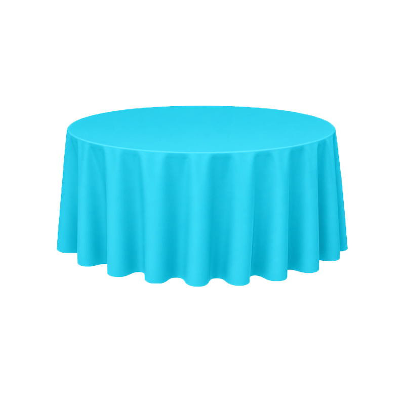 Tischdecke_Polyester_rund_275cm_aqua_mieten_I_Verleih_Hochzeit_Feier_Event_Geburtstag_Catering_Firmenevent