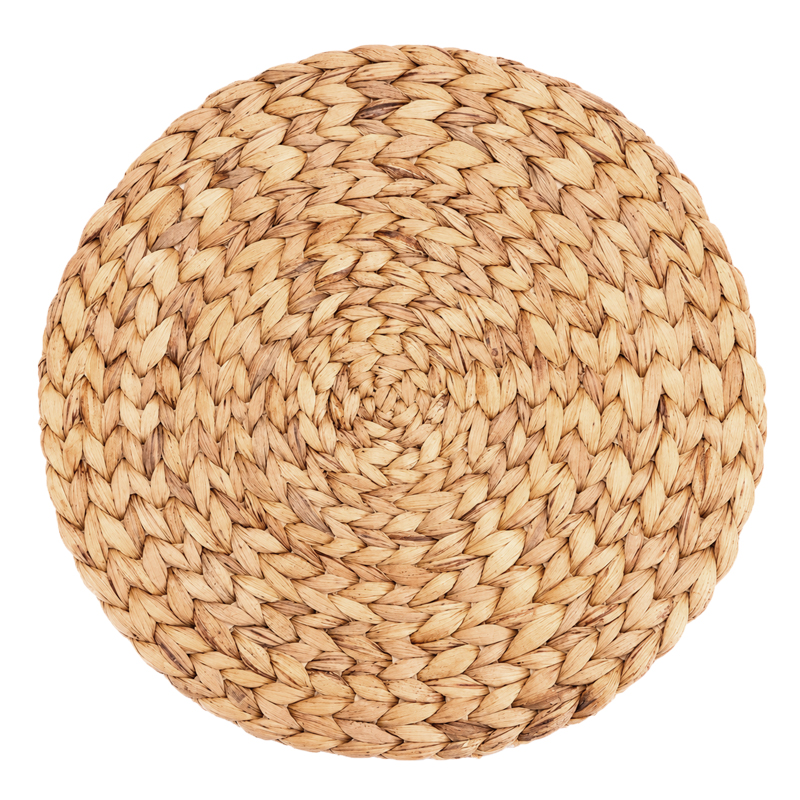 Platzset 38cm Wasserhyazinthe Rattan naturbraun mieten für Hochzeit Geburtstag Sommerfest Party