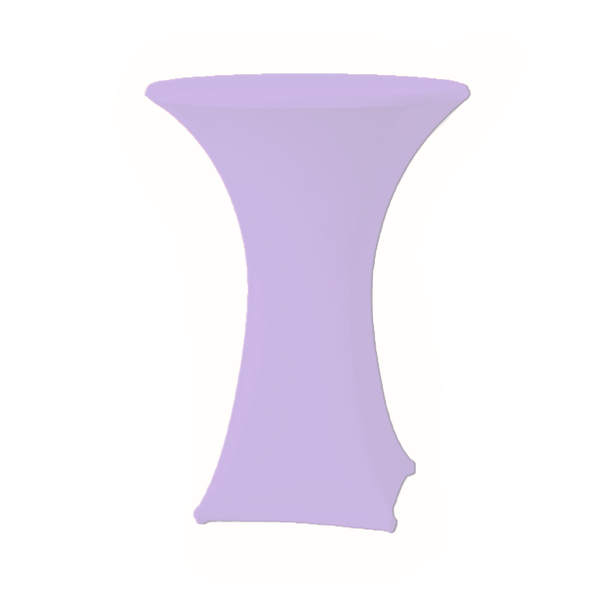 Stehtischhusse Stretch  flieder | helles lila | lavendel mieten Verleih Hochzeit Event Feier
