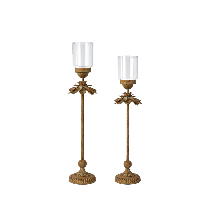 Kerzenständer Blüte gold Hochzeit Feier mieten
