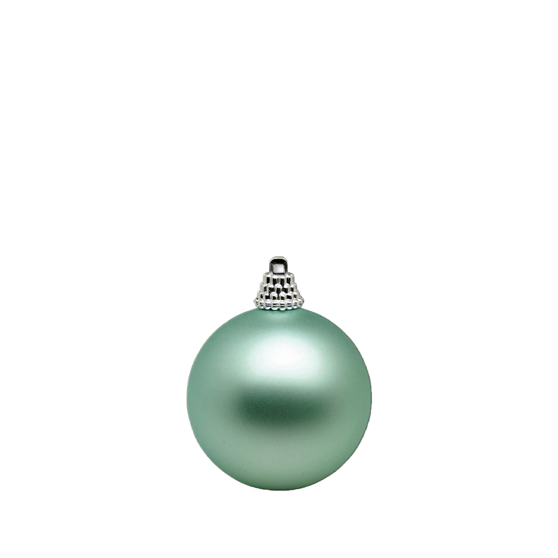 Weihnachtskugel | Kunststoff salbeigrün matt [mieten]