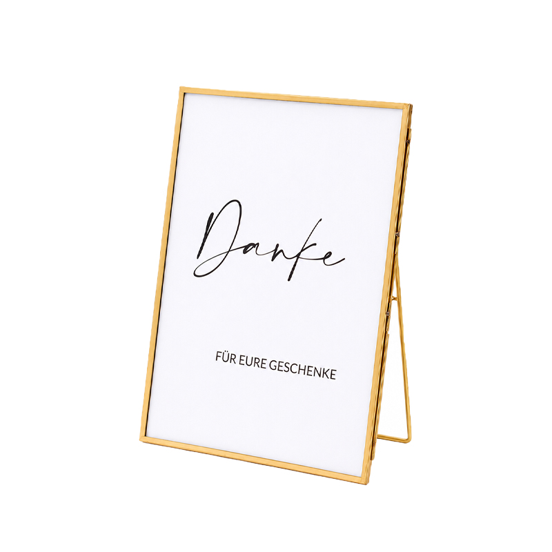 Bilderrahmen Danke Schild Geschenketisch mieten für Hochzeit und Event