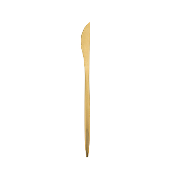 Messer gold Besteck mieten Stiletto Hochzeit Veranstaltung Verleih