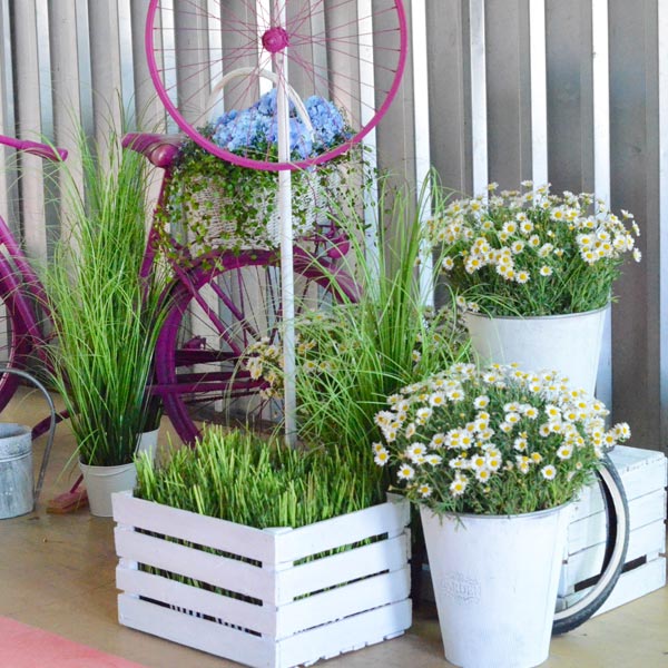 Vase "Garden" weiß mieten