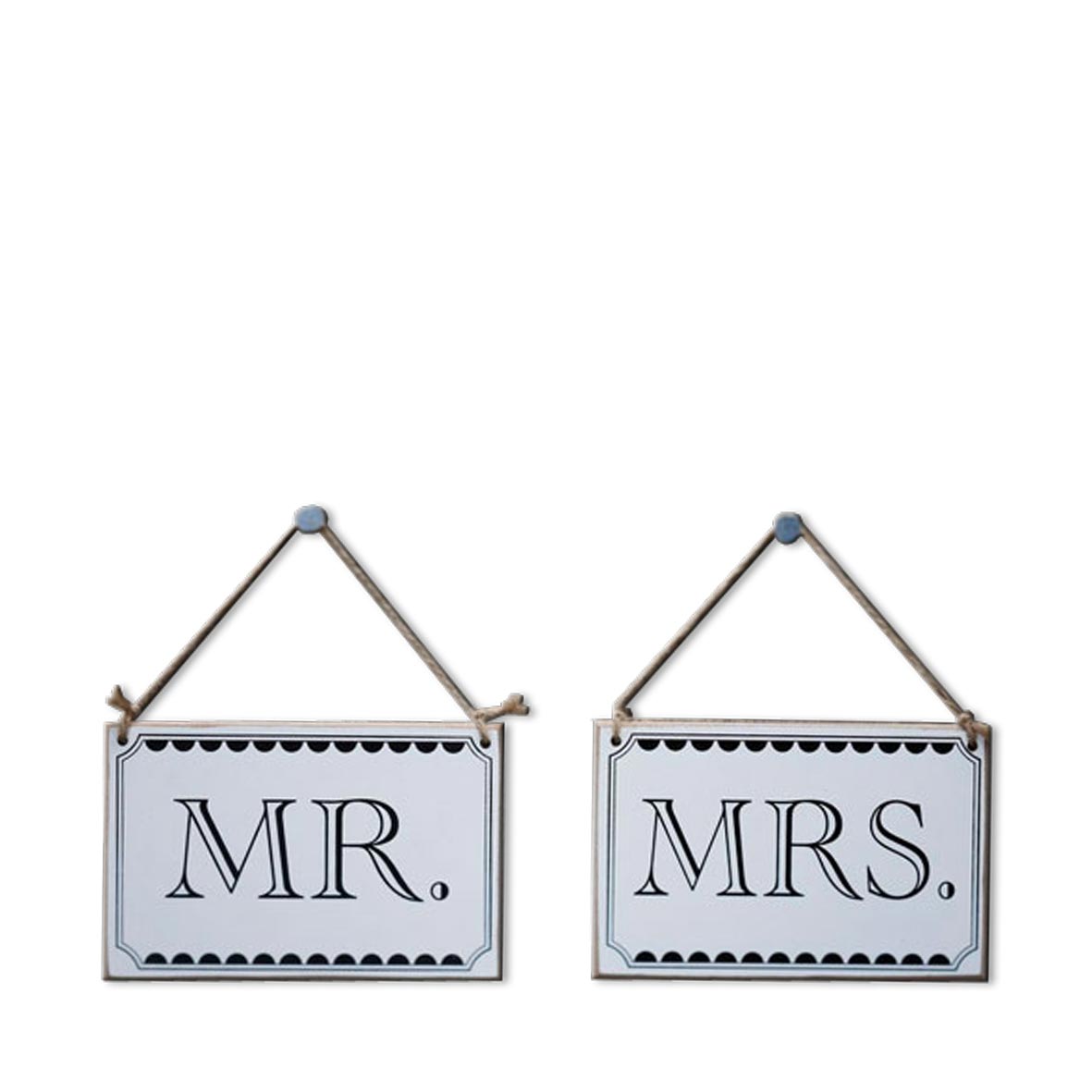 Mr & Mrs Schild zum Hängen mieten