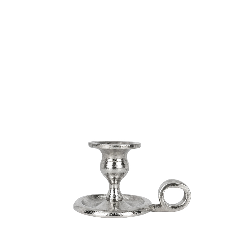 Kerzenständer | Kerzenleuchter Kerzenhalter 1-arm silber Hochzeit Feier mieten