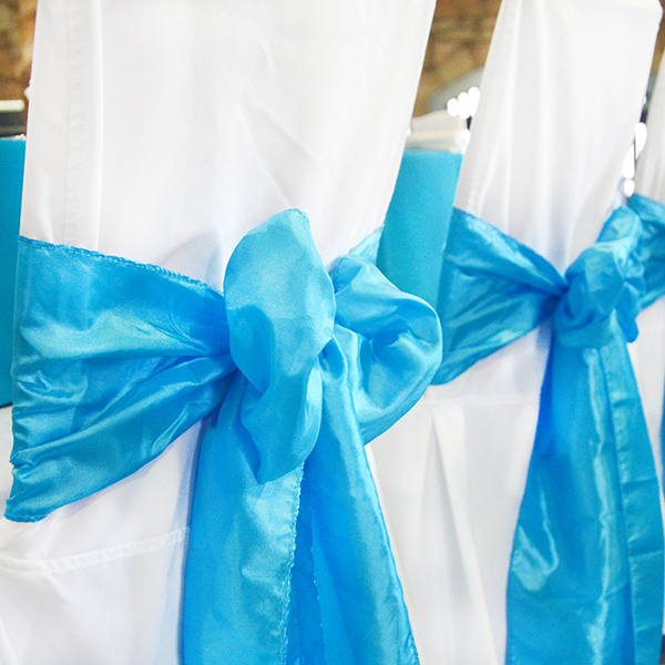 Schleifenband Taft/Satin Aqua Muster