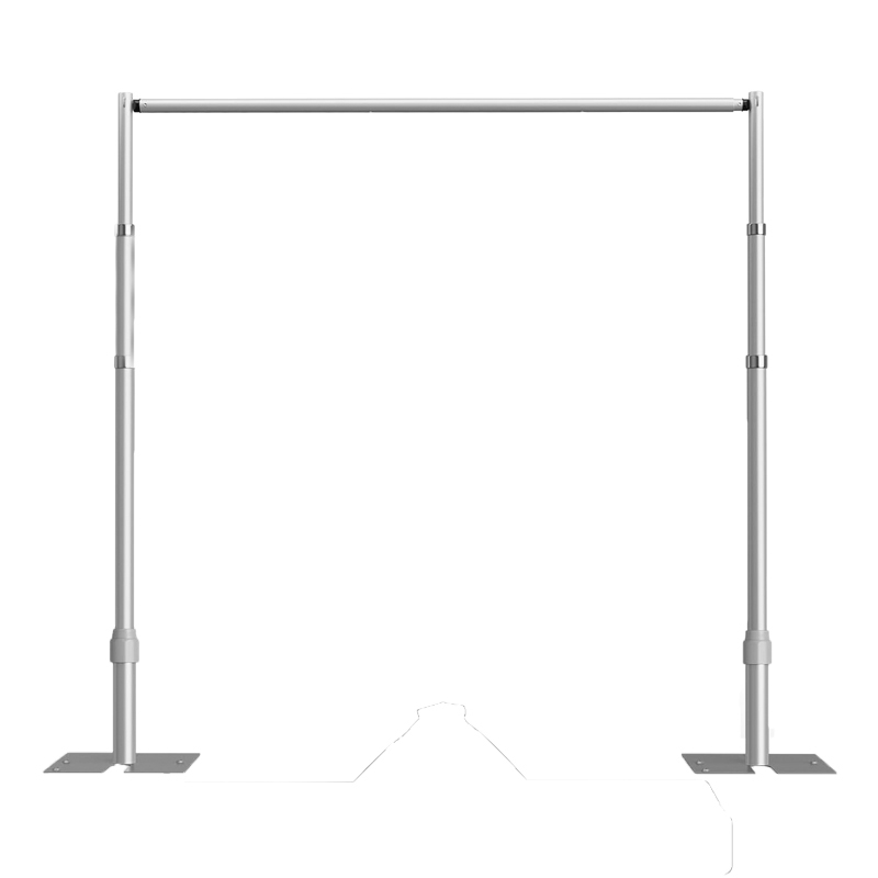 Traubogen Backdrop | Gestell | Fotobox Hintergrund Verleih | Alu silber | ausziehbar bis 260cm Höhe + 300cm Breite | Freie Trauung [mieten]
