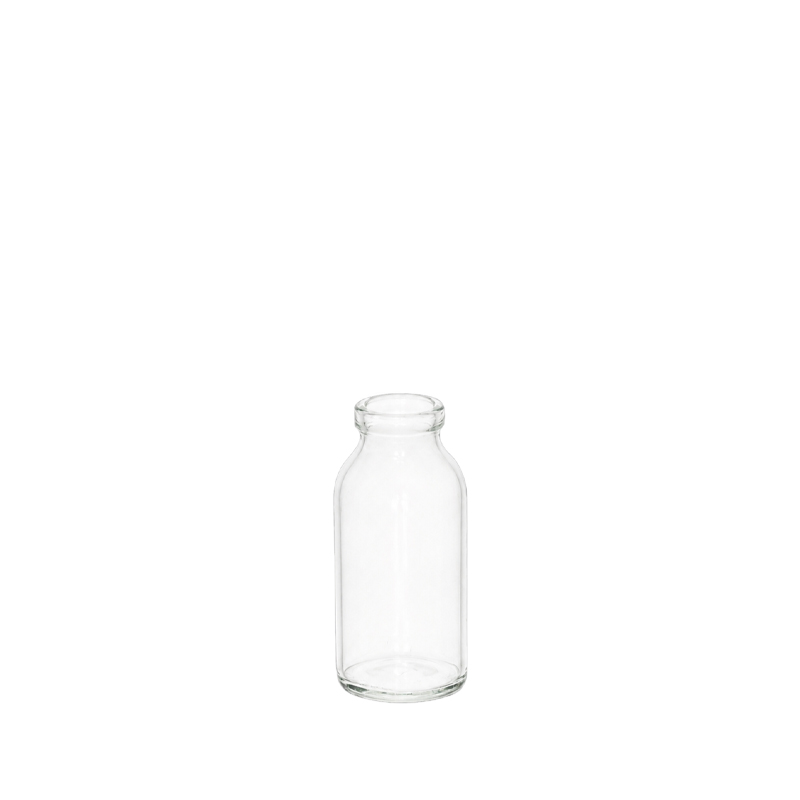 Flaschenvase Glas klar mieten Tischdeko Vintage Hochzeit Feier