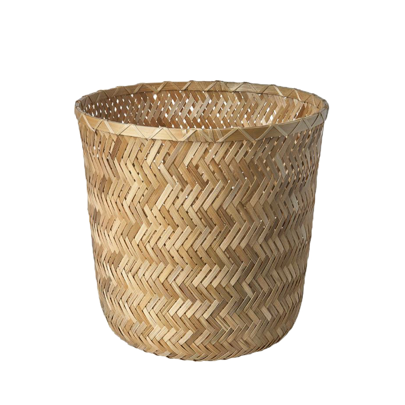 Vase Bambus gross natur mit Glaseinsatz [mieten]