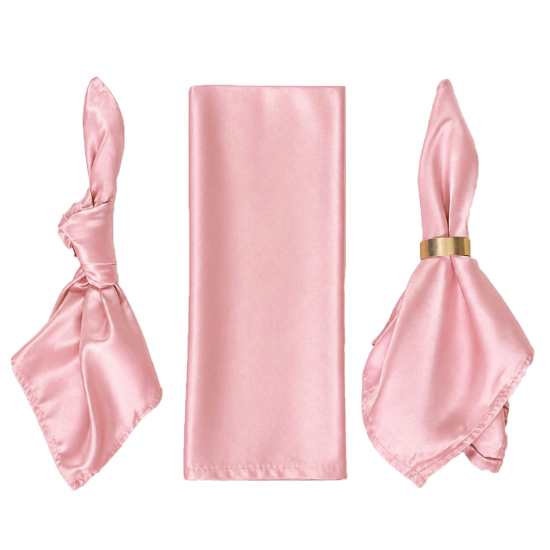 Serviette Lamour Satin | dusty rose | altrosa [mieten]
