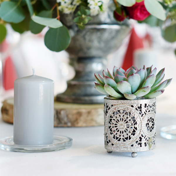 Kerzen Untersetzer Glas rund [mieten] für Hochzeit und Event_2