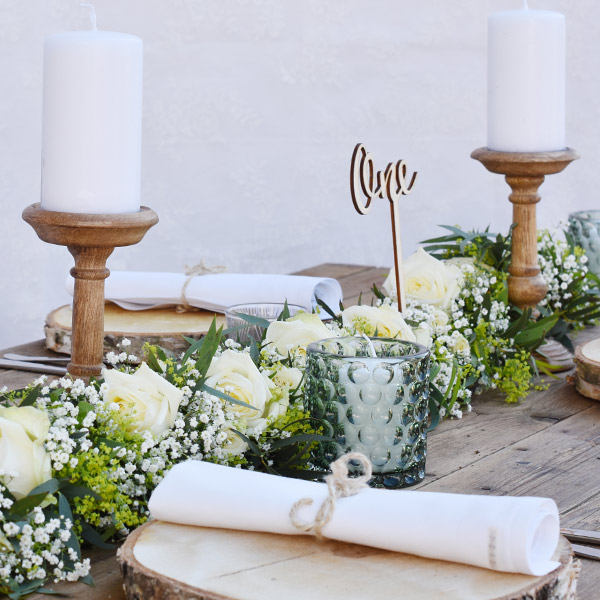 Kerzenständer 1-arm Holz für Stumpenkerzen für Hochzeit Feier Event mieten_2