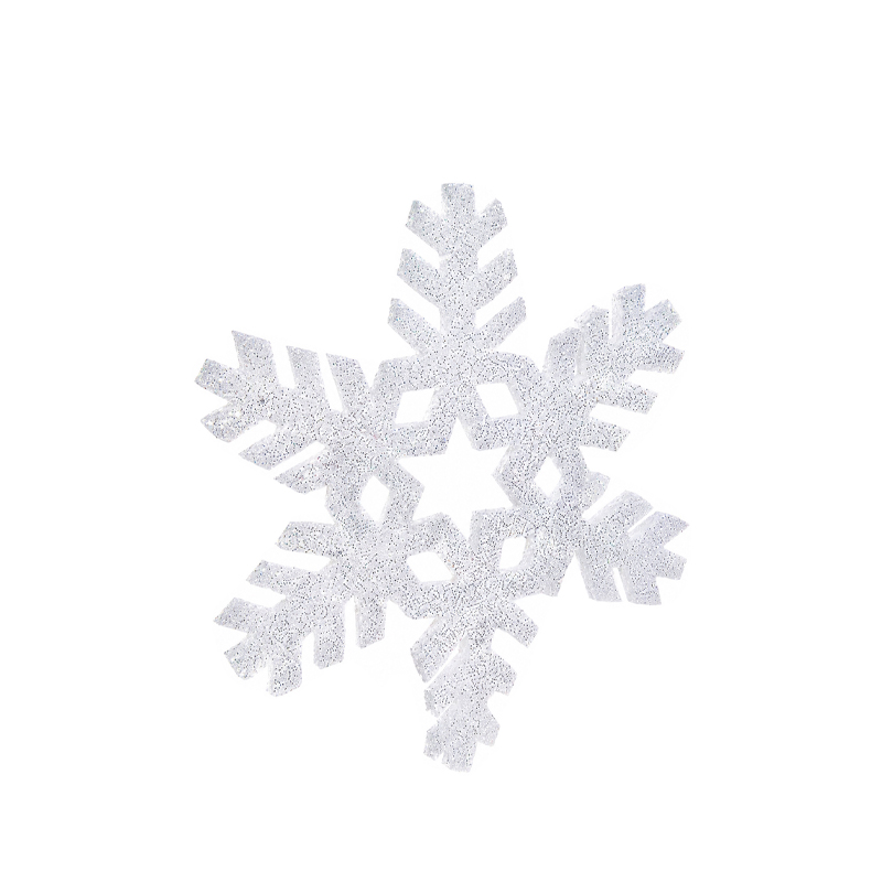 Schneeflocke weiss | Vlies | zum Hängen | Verleih Deko Winterfeier, Weihanchtsfeier, Veranstaltung [mieten]