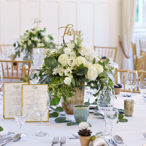 Vase Rille hoch, Metall gold Boho Hochzeit mieten Tischdeko_2