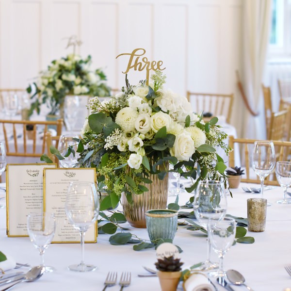 Vase Rille hoch, Metall gold Boho Hochzeit mieten Tischdeko_2