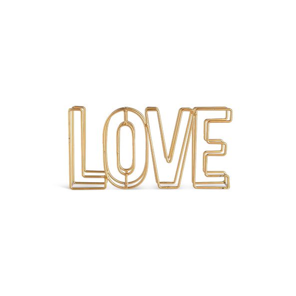 Schriftzug LOVE  geometrisch | gold [mieten]