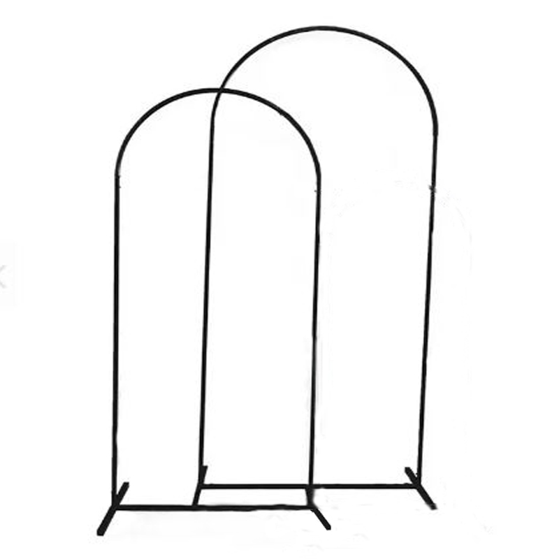 Traubogen Backdrop Round Bow Rundbogen Metall schwarz für Hochzeit Freie Trauung mieten