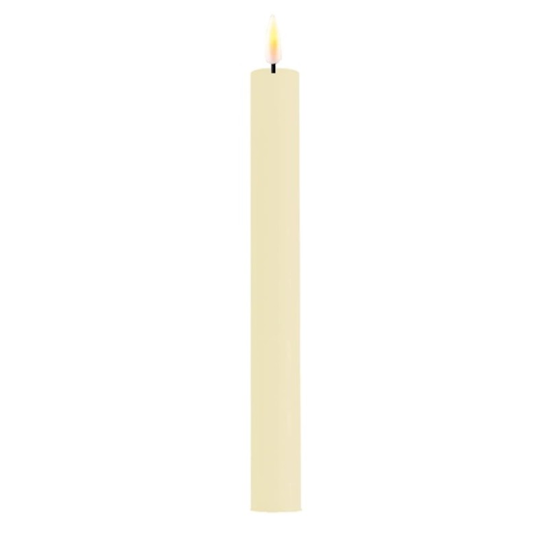 LED Stabkerze exklusiv creme inkl. Batterien mieten Hochzeit, Feier, Veranstaltung