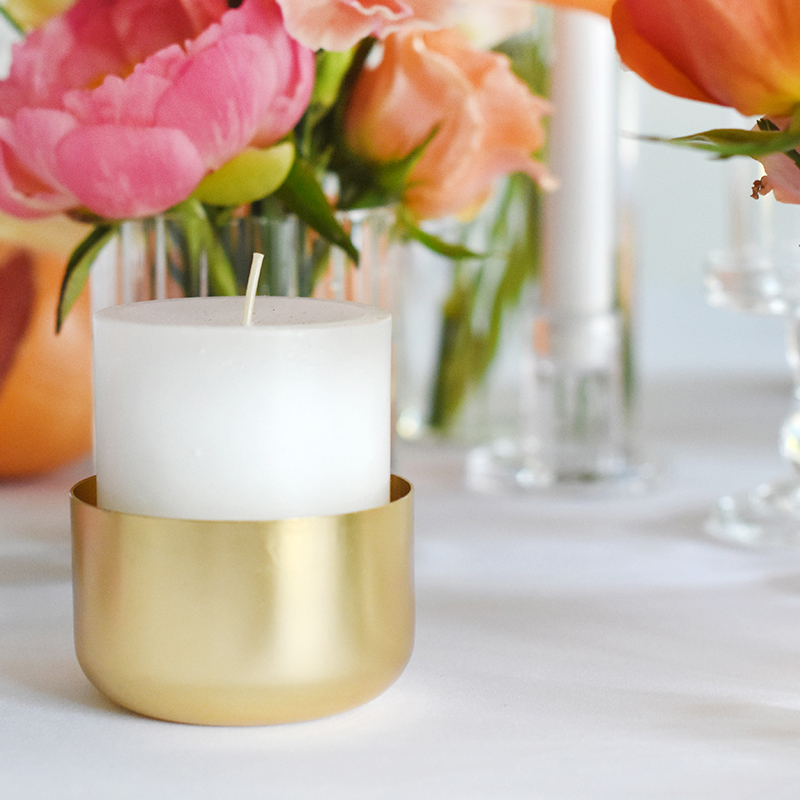 Kerzenschale_gold_Stumpenkerze_mieten_Hochzeit_Event