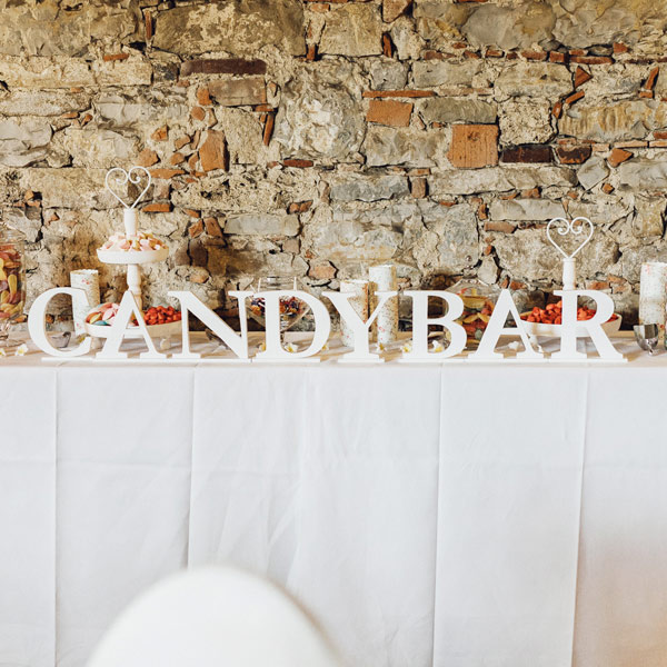 Schriftzug Candybar mieten