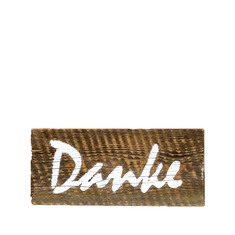 Schild Danke Holz braun mieten Hochzeit Geschenketisch