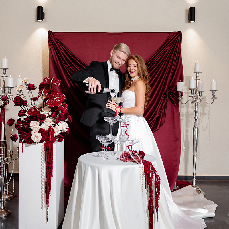 Kerzenständer | Kerzenleuchter | Kerzenhalter 5-arm 160cm XXL | silber | hochzeit, Event, feier [mieten]