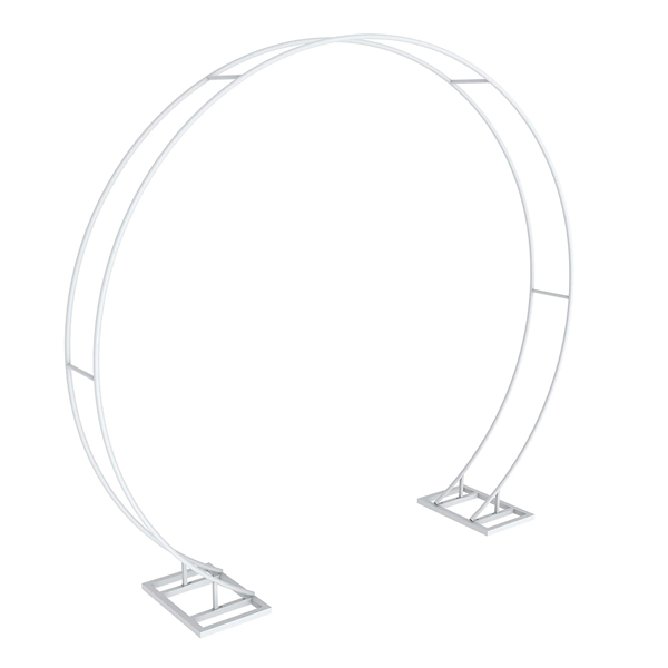 Traubogen Hoop Ring Reif weiss für Hochzeit freie Trauung mieten