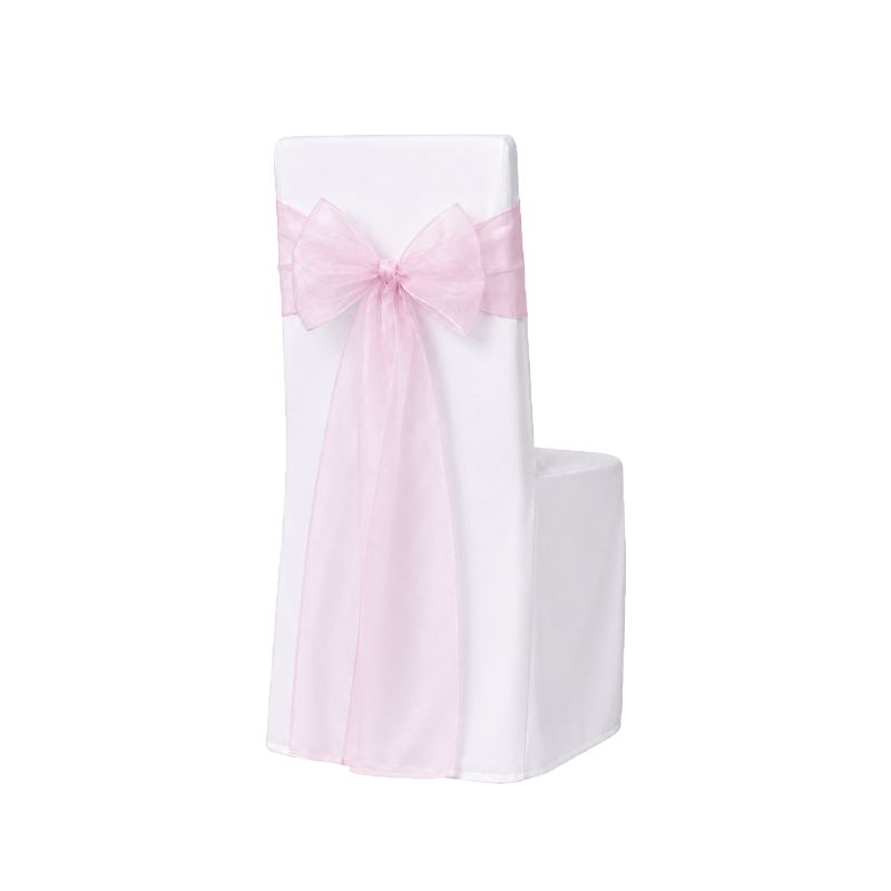 Schleifenband für Stuhlhusse | Organza 275x20cm | rosa | Verleih Hochzeit Veranstaltung Geburtstag