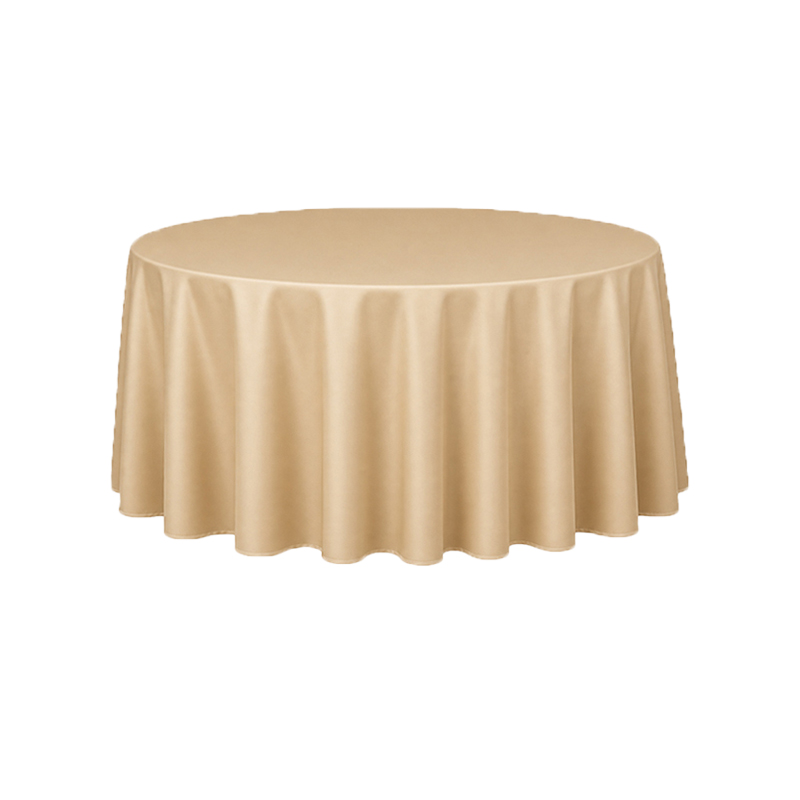Tischdecke_Polyester_rund_275cm_nude_mieten_I_Verleih_Hochzeit_Feier_Event_Geburtstag_Catering_Firmenevent