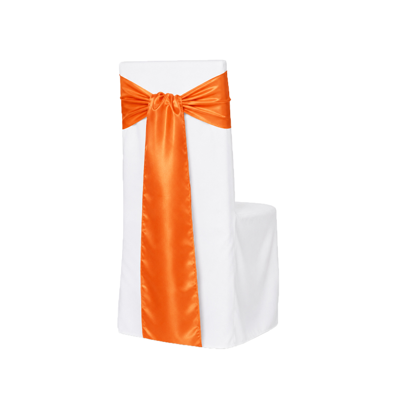 Schleifenband für Stuhlhusse | Taft 275x20cm | orange | Verleih Hochzeit Veranstaltung Geburtstag