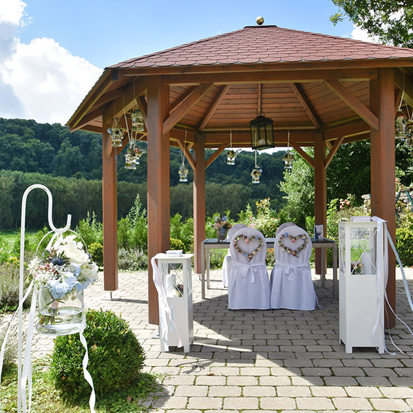 Laterne weiss gross Dekoration Hochzeit und Trauung mieten_2
