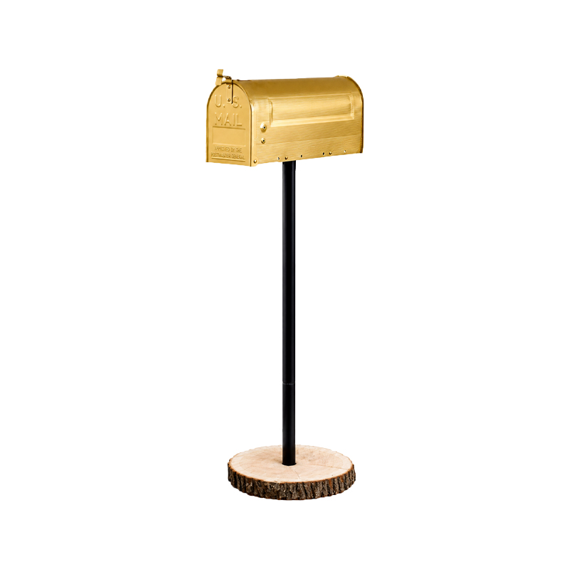 Kartenbox Geschenkebox Umschläge US-Mailbox gold Hochzeit [mieten]