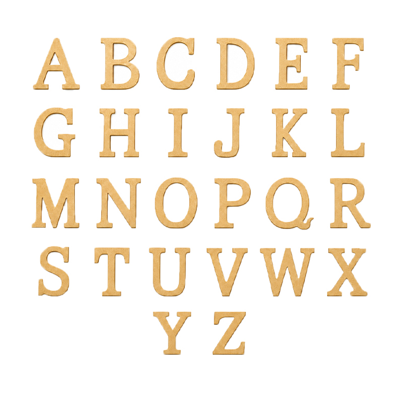 Holzbuchstabe gold [mieten]