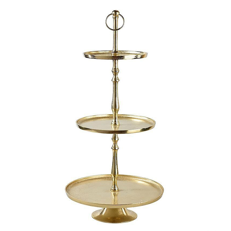 Etagere 3-stöckig XL gross Candybar Sweet Table Saltybar Ginbar Cigarbar gold mieten Hochzeit, Geburtstag, Feier