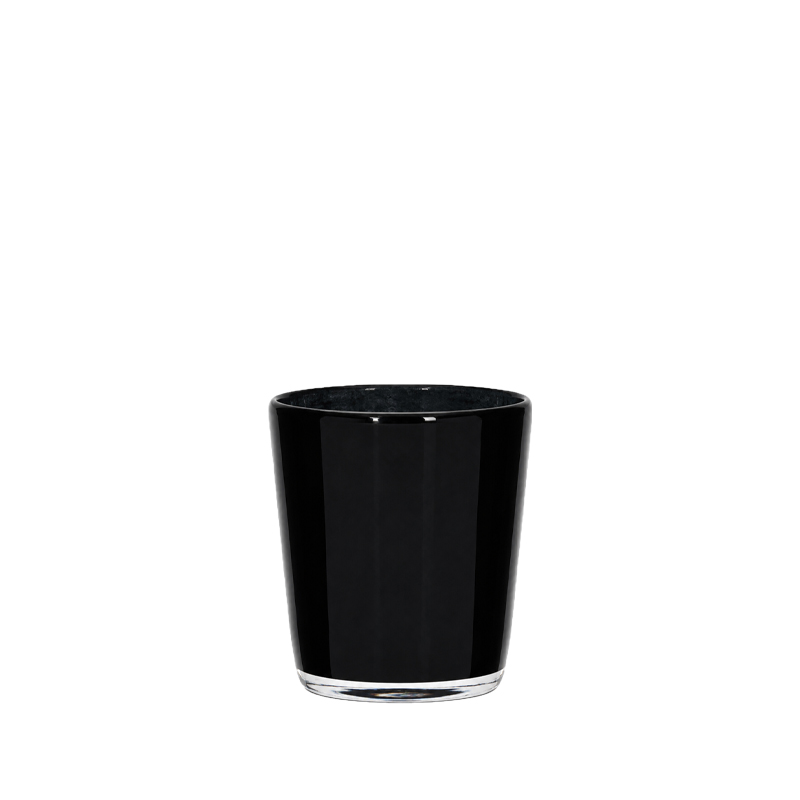 Vase konisch schwarz mieten für Hochzeit und feier