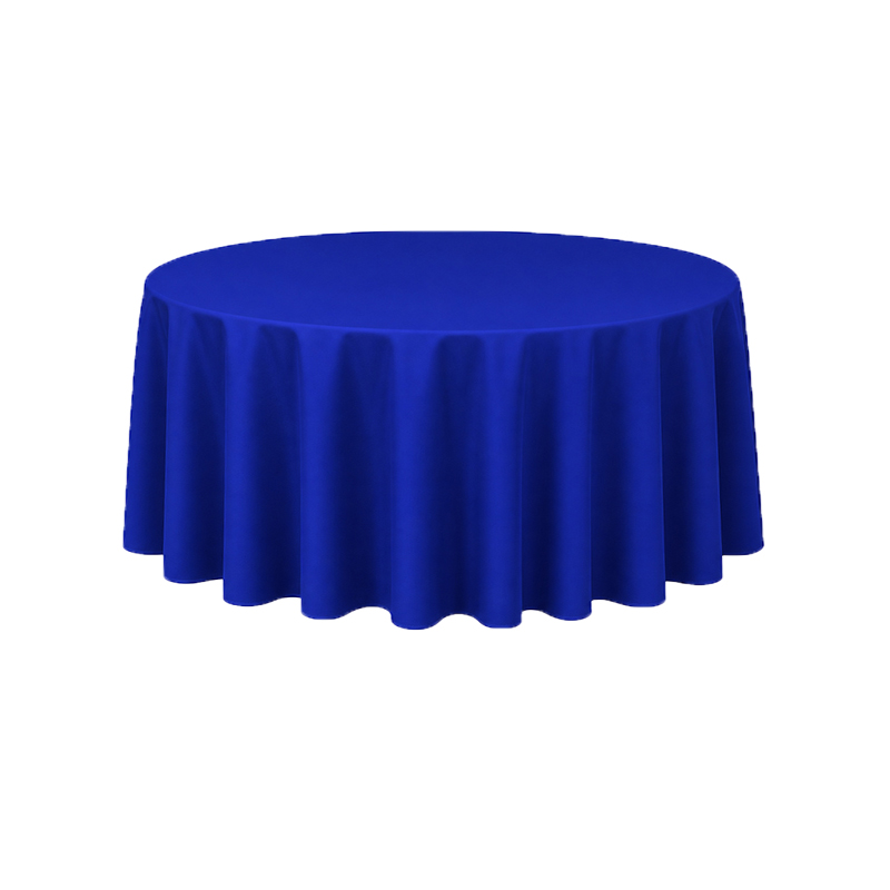 Tischdecke_Polyester_rund_275cm_royalblau_mieten_I_Verleih_Hochzeit_Feier_Event_Geburtstag_Catering_Firmenevent